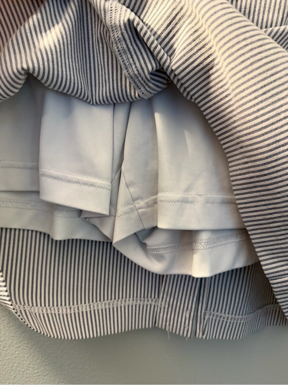 Charter Club White and Navy Striped Mini Skirt - Picture 3 of 6